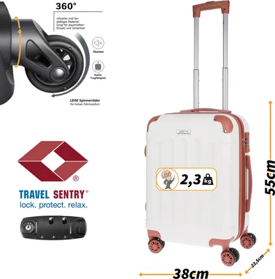 Produktbild von Handgepäck Koffer Trolley Handgepäckkoffer Reiskoffer Hartschale Bordgepäck Leicht