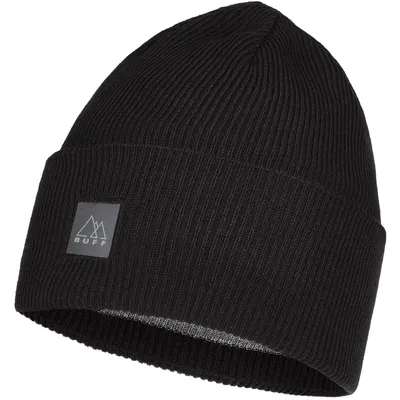 Produktbild von Buff CrossKnit Beanie Solid Black UNI Ski Mütze