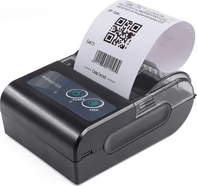 Produktbild von 58mm Mini tragbarer Thermodrucker Drahtloser Empfangsdrucker USB BT-Verbindungsunterstuetzung ESC / POS-Befehl Kompatibel mit Windows Android iOS fuer Supermarket Store Restaurant