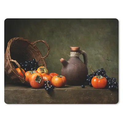 Produktbild von MuchoWow® Mauspad Mousepad Rustikal - Obst - Korb - Stilleben 40x30 cm - Mousepads - Maus Mat - Pad - Mausunterlage - Anti Rutsch