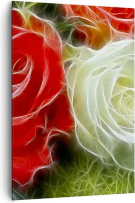 Produktbild von Bild auf Leinwand - Leinwandbild - Einteilig - Blumen Blumenstrauß Rose - 70x100cm - Wand Bild - Wanddeko - Wandbilder - Leinwanddruck - Wanddekoration - Leinwand bilder - Wandbild - PA70x100-0336