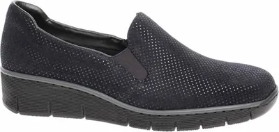 Produktbild von Rieker 53766-18 - Rieker Slipper Blau  Rieker Farbe: blau, Größe: 36,