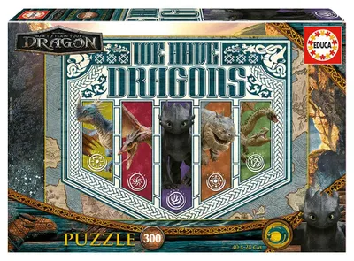 Immagine prodotto di EDUCA Puzzle: Allena il tuo drago. 300 pezzi