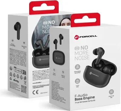 Image de FORCELL F-AUDIO TWS Bass Engine bluetooth casque sans fil TWS ANC + ENC + TUYA APPLE noir