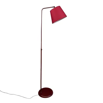 Produktbild von Cotella Bordeauxrot Modern Dekorative Metall und Stoff Stehlampe