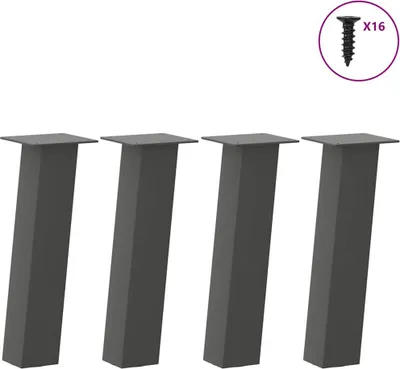 Zdjęcie produktu dla Nogi do stolika kawowego 4 szt. Antracyt 42 cm Stal