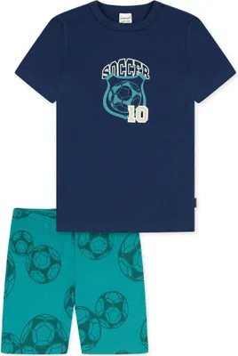 Image de SCHIESSER Ensemble pyjama garçon - court, Kids, coton, motif bleu 104