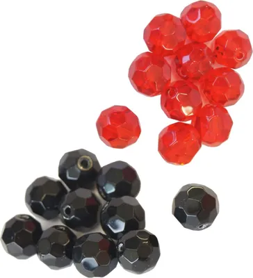 Produktbild von Predax Glasperlen geschliffen - 10 Perlen, Durchmesser:8mm, Farbe:Rot