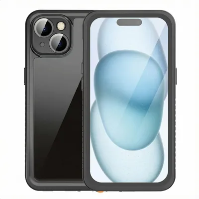 Imagen del producto de Funda impermeable 360 para Apple iPhone 15 - Negro
