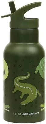 Obrázok produktu pre Fľaša na pitie / fľaša na vodu A Little Lovely Company - nerezová oceľ - Crocodiles