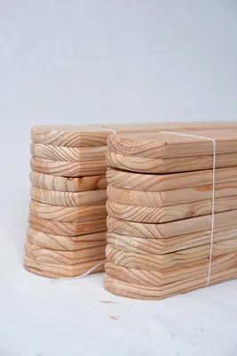 Produktbild von Zaunlatte 9x2x90cm Sibirische Lärche 30Stück Muster A