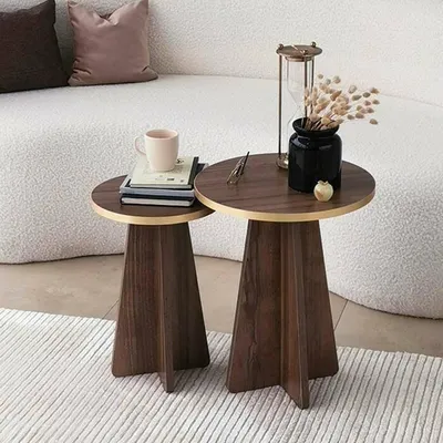 Image de Cardito - Table basse, 40x40x50h cm or or, Porte-revues