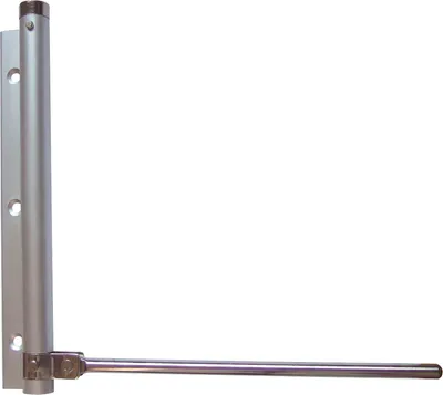 Image de Ferme-porte à barre, longueur de levier 175 mm, pour portes jusqu'à 40 kg, alu argent anodisé