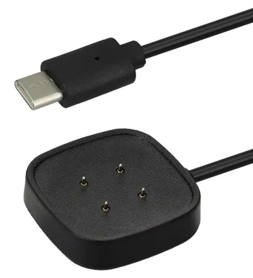 Produktbild von kwmobile Smartwatch Ladekabel für Fitbit Versa 4 / Sense 2 / Versa 3 / Sense USB-C Ladekabel für Smartwatch - Smart Watch Aufladekabel -