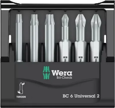 Immagine prodotto di Wera Bit-Check 6 Universal 2 SB