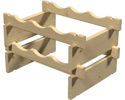 Produktbild von Buildify Holz Weinregal 24x39x29 cm für 6 Flaschen