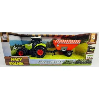 Image de Petit agriculteur - tracteur avec remorque