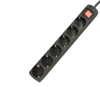Produktbild von UNITEC Tischsteckdose mit Stecker Schalter, 6-Fach, 1.4 m, H05VV-F 3G1.5 mm², sc