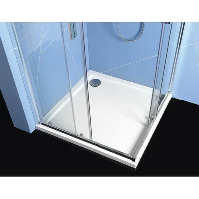 Immagine prodotto di Polysan Easy Line - Schermo doccia 800x800 mm, alluminio/vetro trasparente EL5215