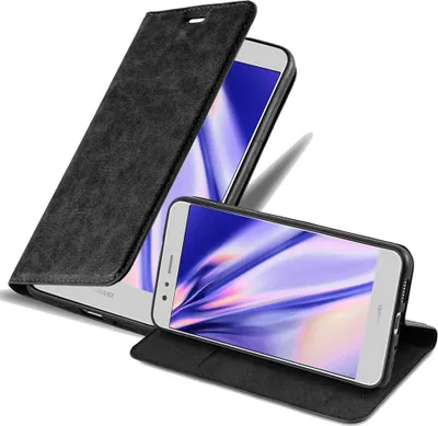 Immagine prodotto di Cadorabo cover per Huawei P10 LITE cover protettiva in nero custodia per cellulare cover chiusura magnetica