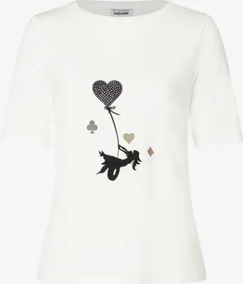 Produktbild von T-Shirt mit dekorativem Frontprint