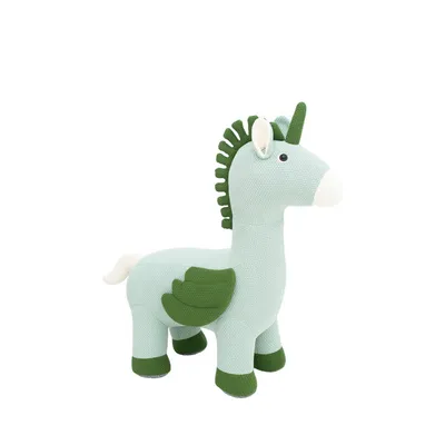 Produktbild von Crochetts Großes geflügeltes Einhorn-Plüschtier mit Zusatzsitz für Kinder LT-FTDJS – 98 x 33 x 88 cm MAXI
