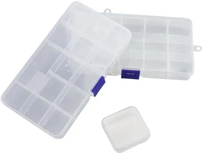 Obrázok produktu pre Sada priehľadných úložných boxov Unyqoos® na šperky a drobnosti