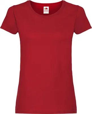 Produktbild von Fruit of the Loom 61-420-0 | Damen Original T Lady-Fit / Belcoro® Garn - Farbe: Brick Red - Größe: L