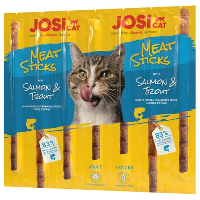 Produktbild von Josera JosiCat Meat Sticks Salmon & Trout 35 g