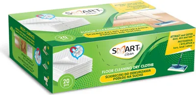 Produktbild von SMART Clean Trockene Bodenreinigungstücher, 20 Stück