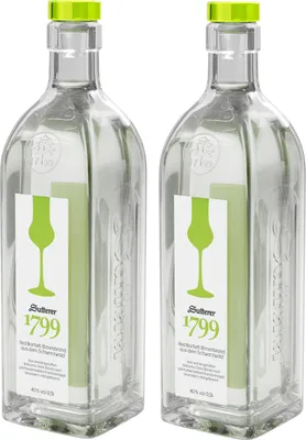 Produktbild von Sutterer 1799 2er Set Williams Christ Birnenbrand 2x 0,5L (40% Vol) Obstbrand aus dem Schwarzwald- [Enthält Sulfite]