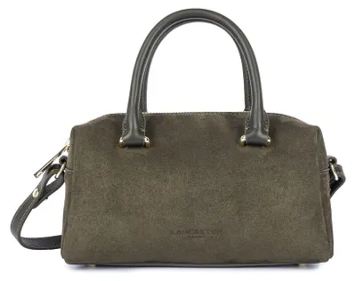 Image de Lancaster Sac à main Zippé Suède Cube Kaki