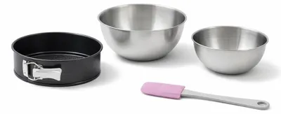 Image de Set de 4 ustensiles de pâtisserie moule à manqué bol et spatule PerfectBack+ PerfectBack+ Zenker PerfectBack+