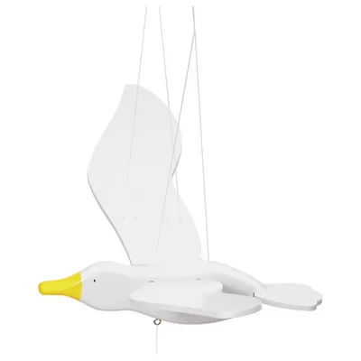 Produktbild von Goki Schwebefigur Möwe - Holz fliegender Vogel Spielzeug Dekoration