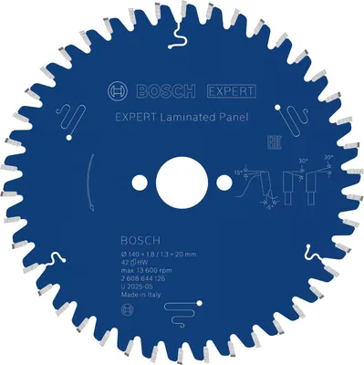 Imagen del producto de Hoja de sierra circular laminada EXPERT, 140x1,8/1,3x20 mm, grado Z42