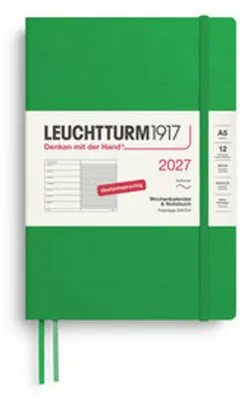 Produktbild von Wochenkalender & Notizbuch Medium A5 Spring Leaf 2027