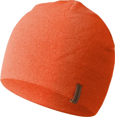 Giesswein sehr leichte Strickmütze Gehrenspitze aus Merino-Wolle. in orange