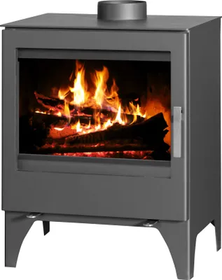 Produktbild von EEK A+ Kaminofen Victoria Modena L schwarz- 9,76kW BimSchv Stufe 2 mit große Sichtscheibe