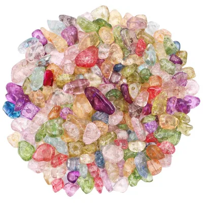 Produktbild von Edelsteinperlen Kristallperlen 5-8 mm Mehrfarbig 500 Stück DIY Schmuck