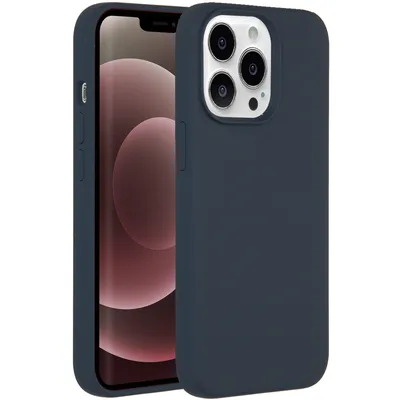 Produktbild von Accezz Liquid Silicone Backcover mit MagSafe für das Apple iPhone 13 Pro Max – Dunkelblau