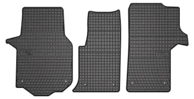 Image de Tapis avant en caoutchouc pour MAN TGE 2017- (monospace) – 2 pièces, noirs, sur mesure