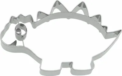 Immagine prodotto di Tagliabiscotti Birkmann dinosauro stegosauro, con interno in rilievo, tagliabiscotti, stampo per biscotti, biscotti, biscotti, acciaio inox, 10 cm, 198951