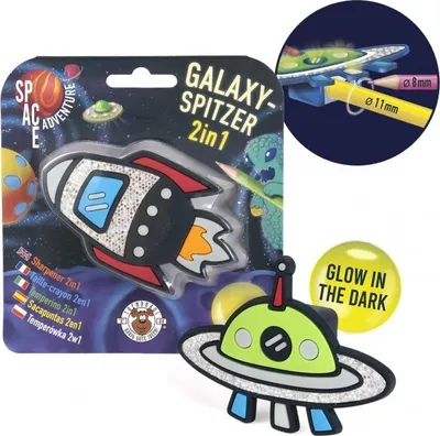 Ořezávátko Space Adventure svítící ve tmě 1 ks mix
