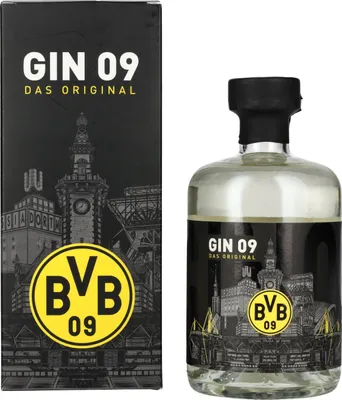 Produktbild von BVB Gin 09 Das Original 43% Vol. 0,5l in Geschenkbox