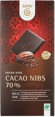 Produktbild von Grand Noir - Kakao Nibs 70% 100g