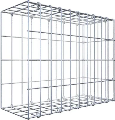 Produktbild von Anbaugabione Typ 2 50 cm x 40 cm x 20 cm, Maschenweite 5 cm x 10 cm, C-Ring
