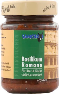 Produktbild von Sanchon Basilikum Romana Brotaufstrich  200g