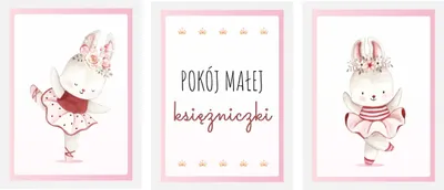 Immagine prodotto di Poster per bambini decorazione murale camera principessa 3x 50x70