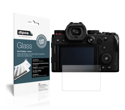 Produktbild von 2x Schutzfolie für Panasonic Lumix DC-S5 matt - Anti-Shock 9H Folie dipos Glass Kunststoffglas