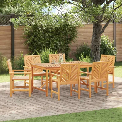 Zdjęcie produktu dla vidaXL Krzesło do jadalni 6 szt. naturalne 62,5 x 59 x 89 cm lite drewno akacjowe